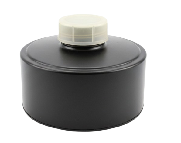 Israeli Civil Defense 40 mm NATO NBC filter - easy breathing, factory-sealed, CBRN-rated
