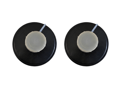 Israeli Civil Defense 40 mm NATO NBC filter 2-pack top view - factory-sealed, lightweight polymer canister