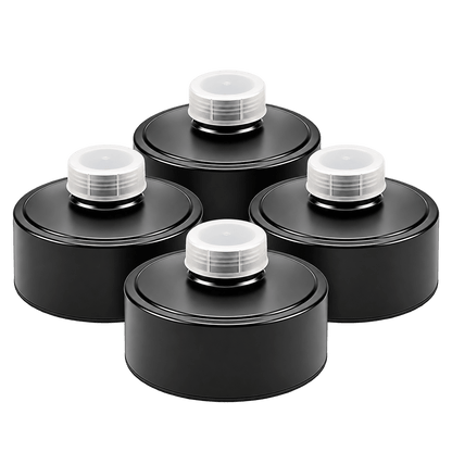 Israeli Civil Defense 40 mm NATO NBC filter 4-pack side view - easy breathing, factory-sealed, CBRN-rated
